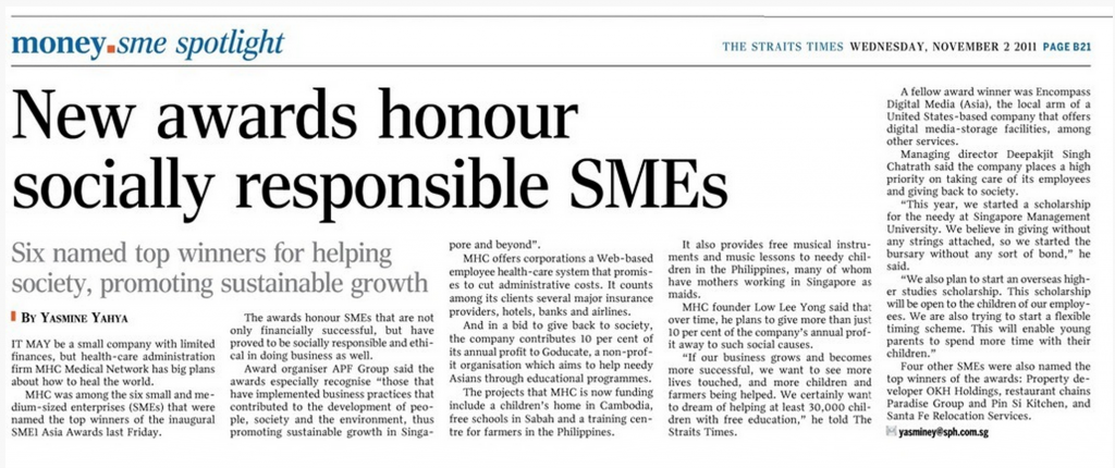 New Awards Honour Socially Responsible SMEs